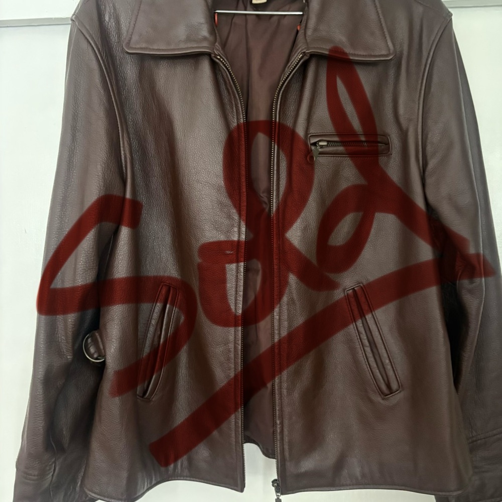 Brown Leather Fully Lined Jacket
